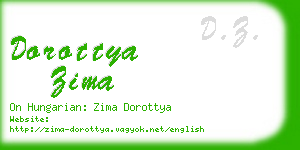 dorottya zima business card